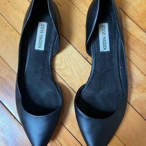 steve madden flats pointed toe black great condition
